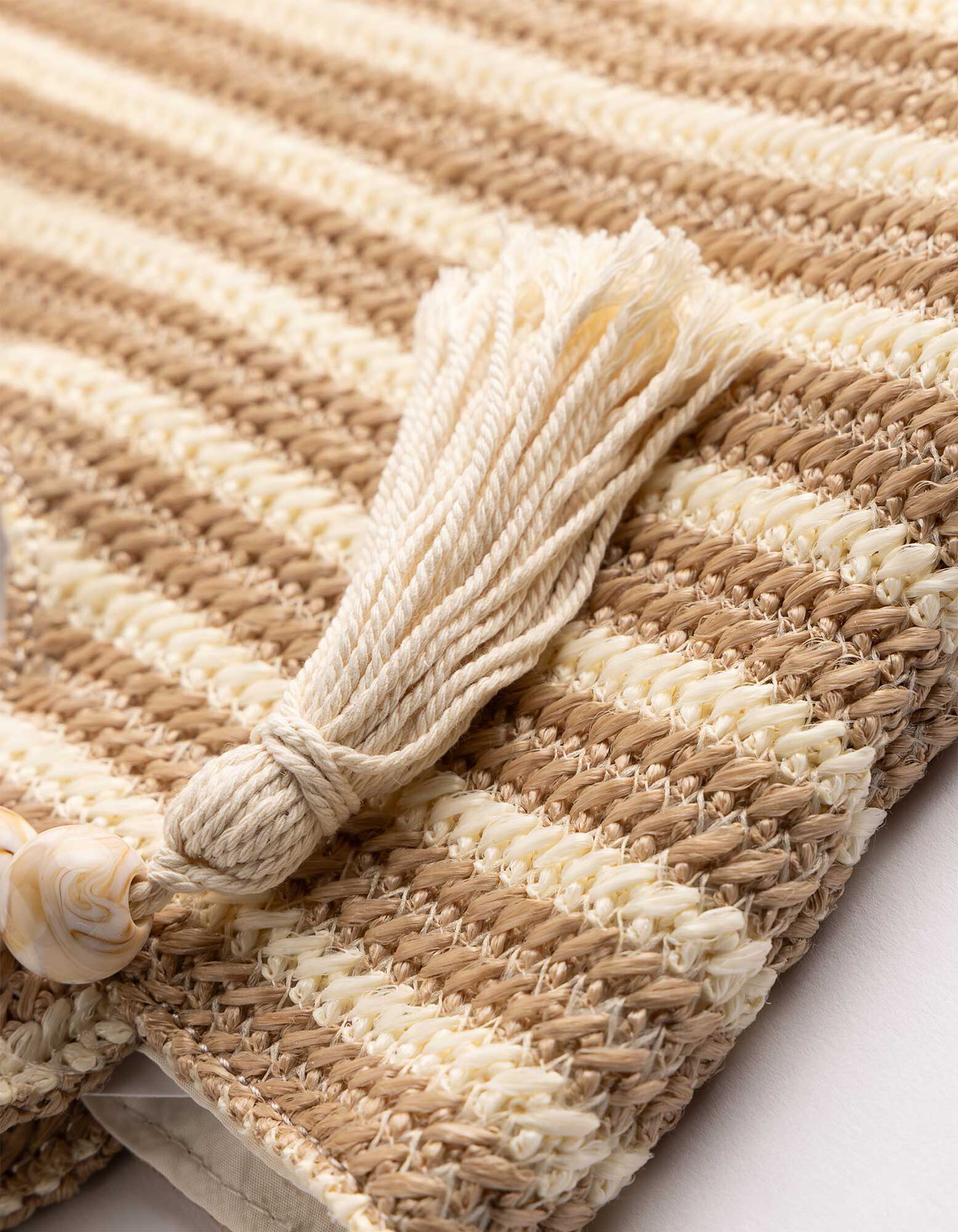 Beuteltasche - Stroh - Beige