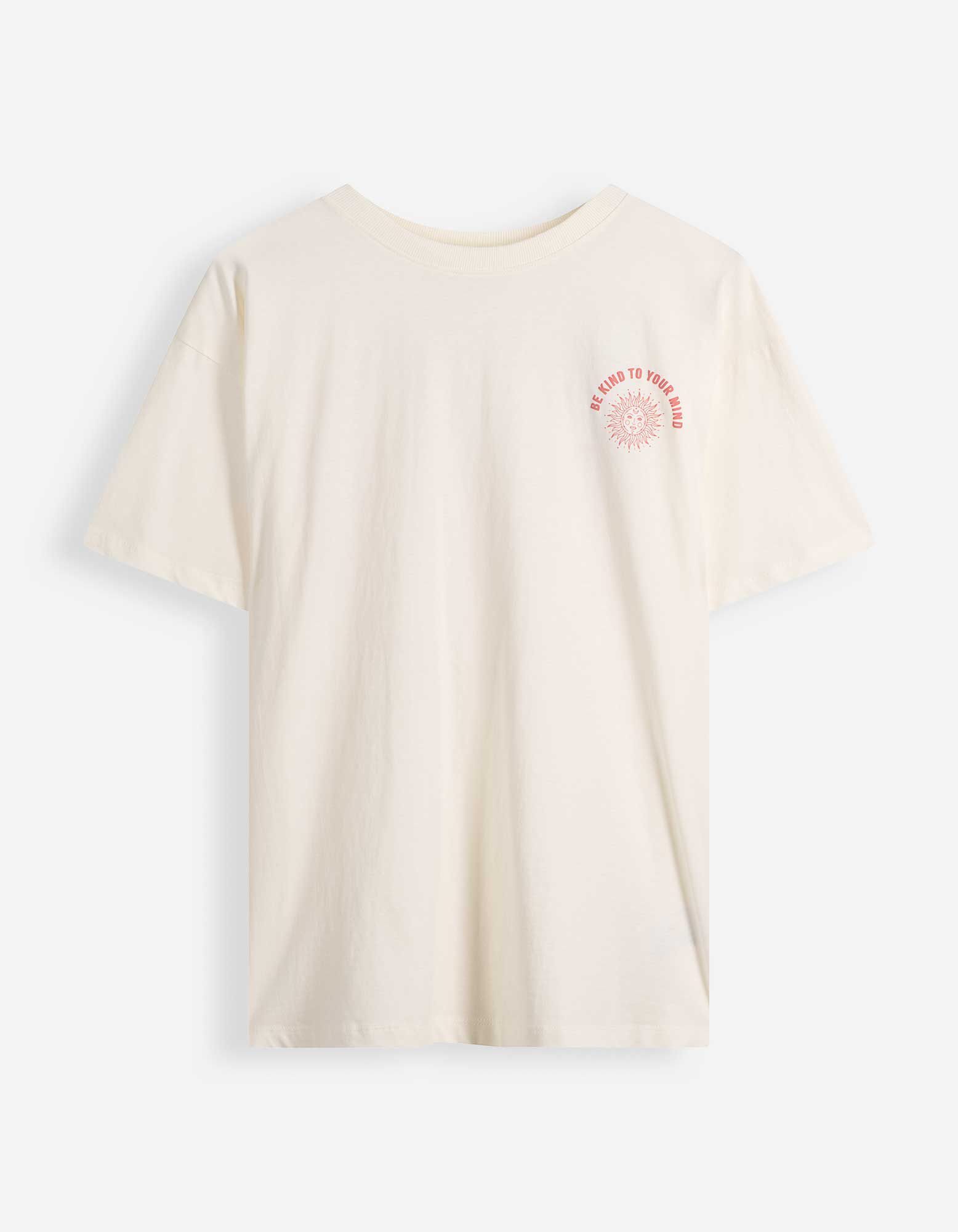 T-shirt - Dos imprim&eacute; - Blanc cass&eacute;