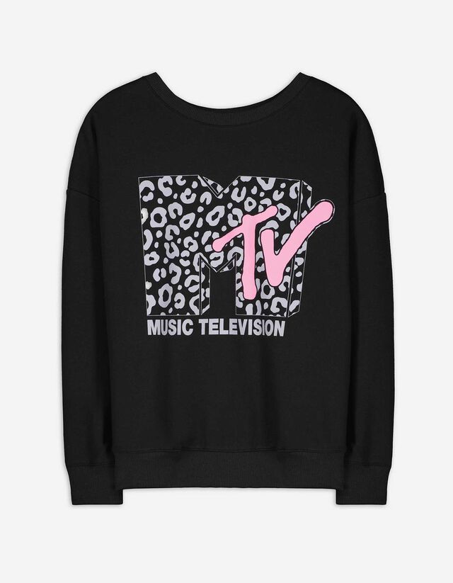 Mikina - MTV - cierna