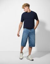 T-shirt - Breigoed - donkerblauw