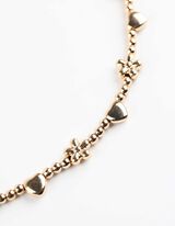 Nyakl&aacute;nc - Gy&ouml;ngy&ouml;kkel d&iacute;sz&iacute;tve - fekete