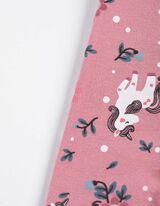 Helanke - Šareni print - ruzicasta