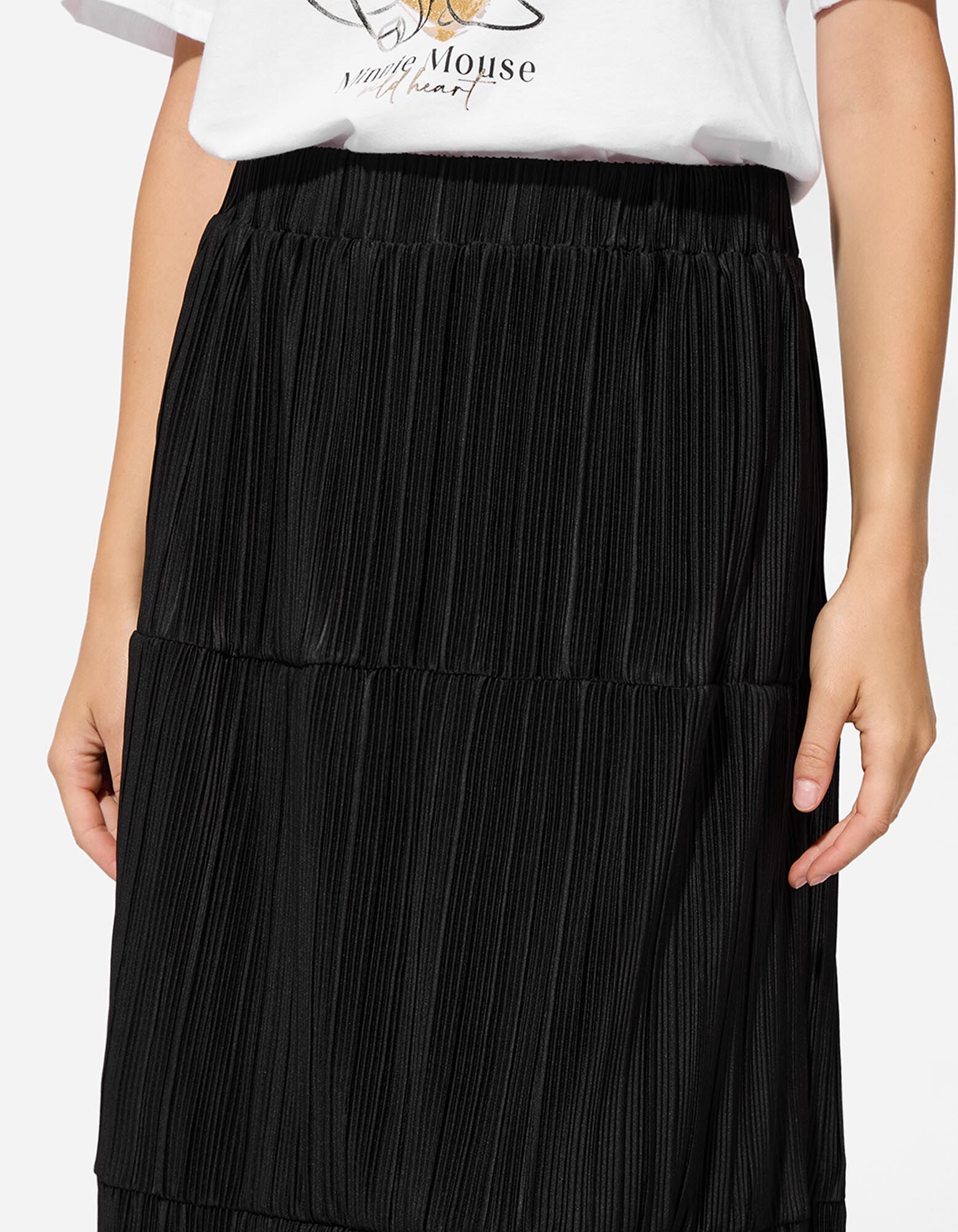 Fustă - Plissee - Negru - Takko Fashion