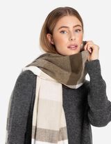 Schal - Woll-Optik - dunkelgrün