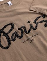 T-Shirt - Ziersteine - braun