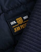 Propínací mikina - Směs materiálů - tmave modra