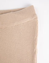 Legíny - Rebrový úplet - bezova