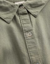 Kleid - Hemdkragen - Gr&uuml;n