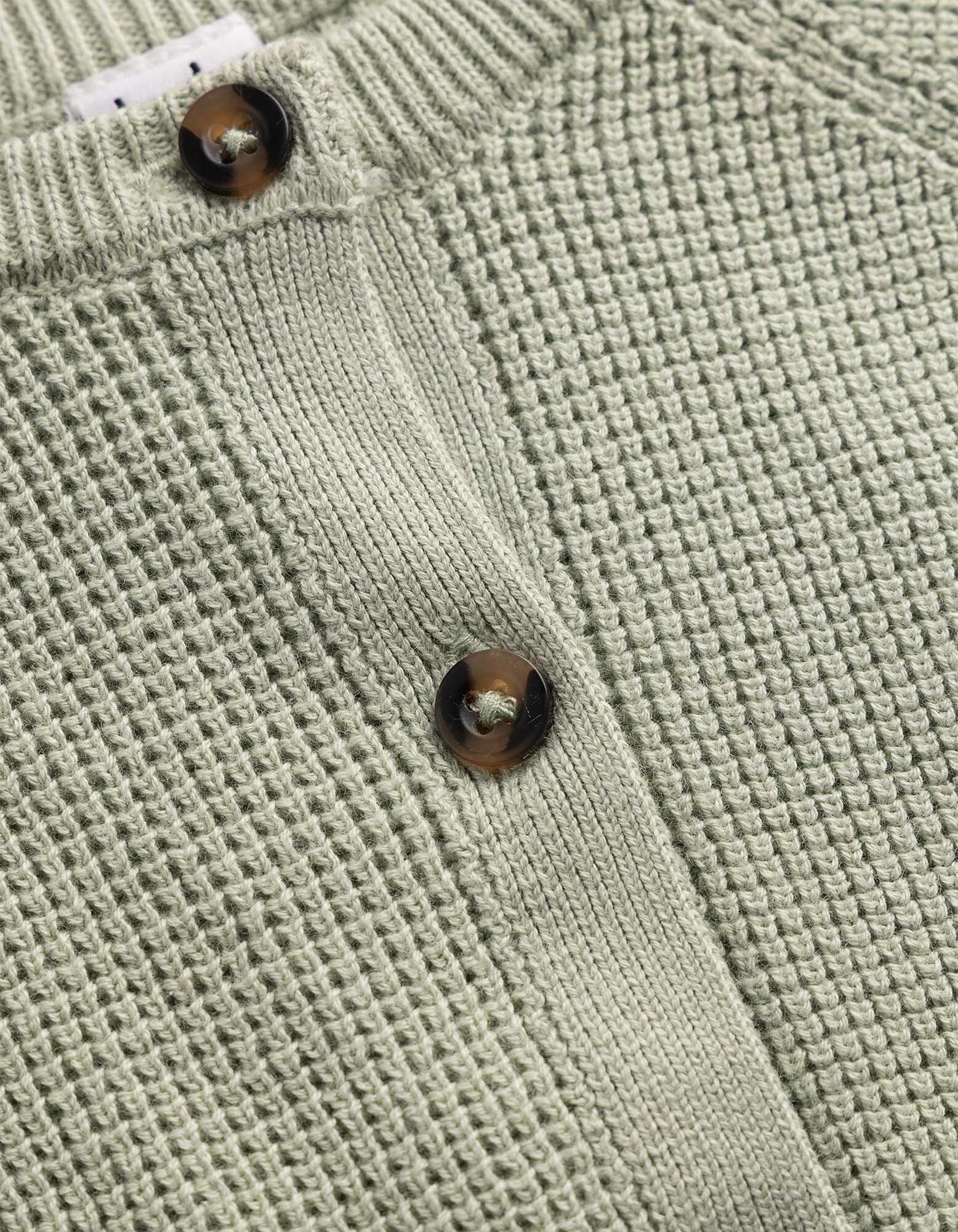 Strickjacke - Baumwolle - t&uuml;rkis