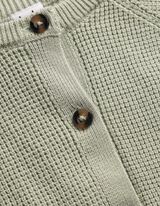 Strickjacke - Baumwolle - t&uuml;rkis