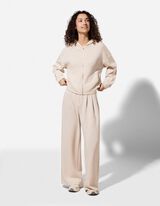 Sweatjacke - Scuba - beige