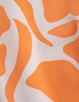 Zwangerschapsjurk - Motief all-over - oranje