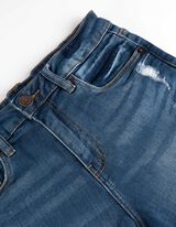 Kratke traperice - Fiksna nogavica - plava