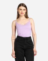 Trumpa palaidinė - Nėrinių apvadas - violetine