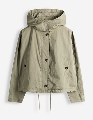 Bunda - Zmes bavlny - svetlozelena