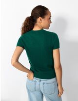 Strickshirt - Kaschmir - dunkelgrün