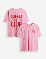 T-shirt - Dos imprim&eacute; - rose
