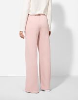 Kalhoty - Krajková aplikace - lila