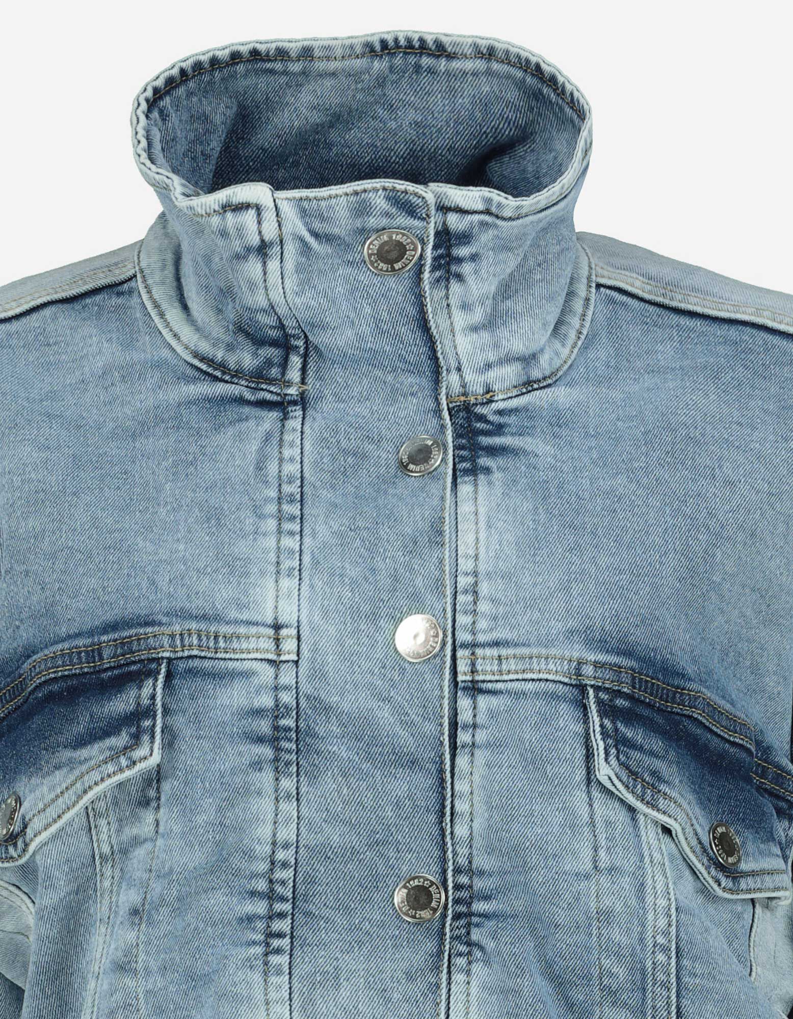 Jachetă din denim - Oversized Fit - Albastru deschis - Takko Fashion