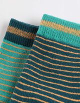 Zokni - Csúszásgátlós talp - sötétzöld