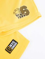 Set van top en broek - Contraststrepen - geel