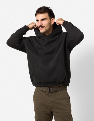 Hoodie - Oversized Fit - Schwarz