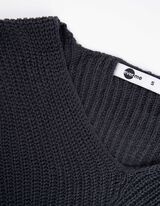 Maglione - Pi&ugrave; lungo dietro - blu scuro