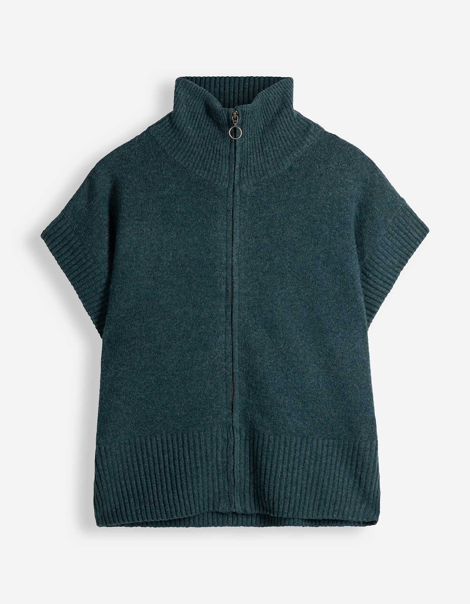 Stricktop - Rei&szlig;verschluss - Petrol