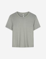 T-Shirt - einfarbig - dunkelgrün