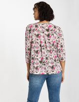 Marškinėliai ilgomis rankovėmis - Viskozės dalis - smelio spalvos