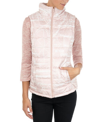Damen Steppweste mit Allover-Muster