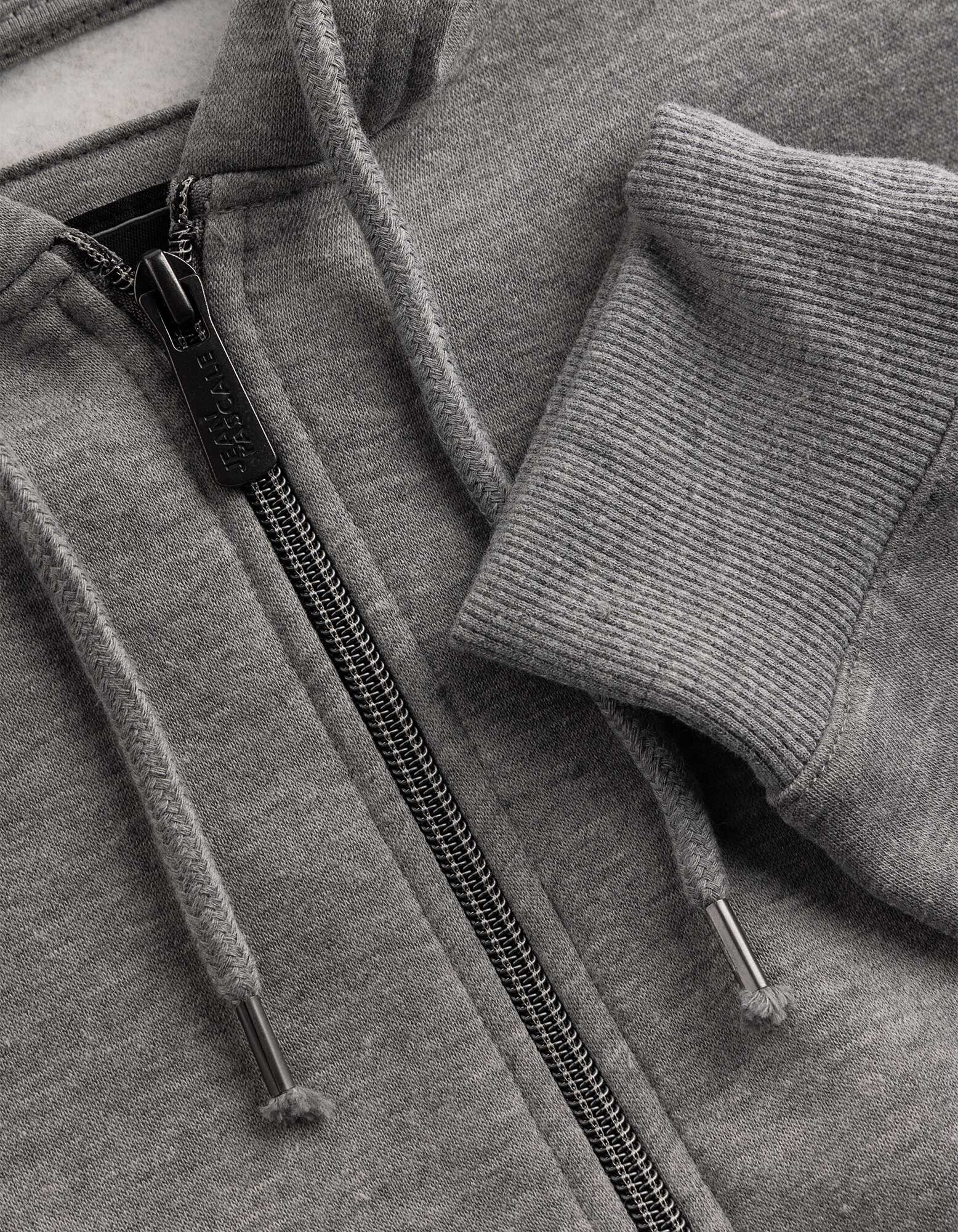Veste molletonn&eacute;e - Capuche &agrave; cordon - Gris