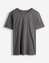 T-Shirt - einfarbig - dunkelgrau