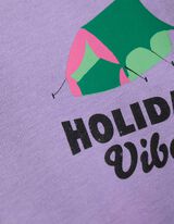 T-Shirt - Print - lila