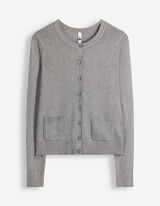 Gebreid vest - Knoopsluiting - grijs
