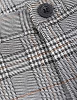 Chinohose - Glencheck - hellgrau