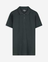 Poloshirt - Knopfverschluss - dunkelgrün