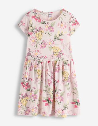 Jurk - Motief all-over - roze