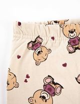 Leggings - Thermoeffekt - beige