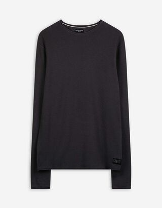 Pulovr - Úplet - tmave seda