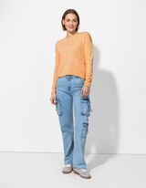 Pullover - Weiches Material - orange