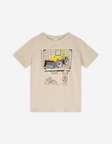 T-shirt - Print - donkerbeige