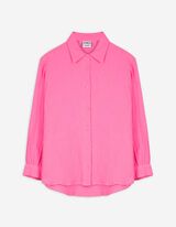 Hemdbluse - Musselin - pink