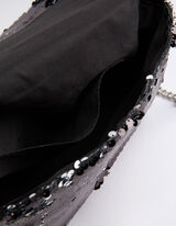 Clutch - Paillettenbesatz - schwarz