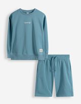 Set aus Sweatshirt und Hose - Sweat - blau