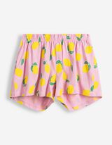 Pyjama Set aus Shirt und Shorts - Allover-Muster - lila