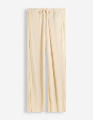 Pyjamahose - Pointelle - hellgelb