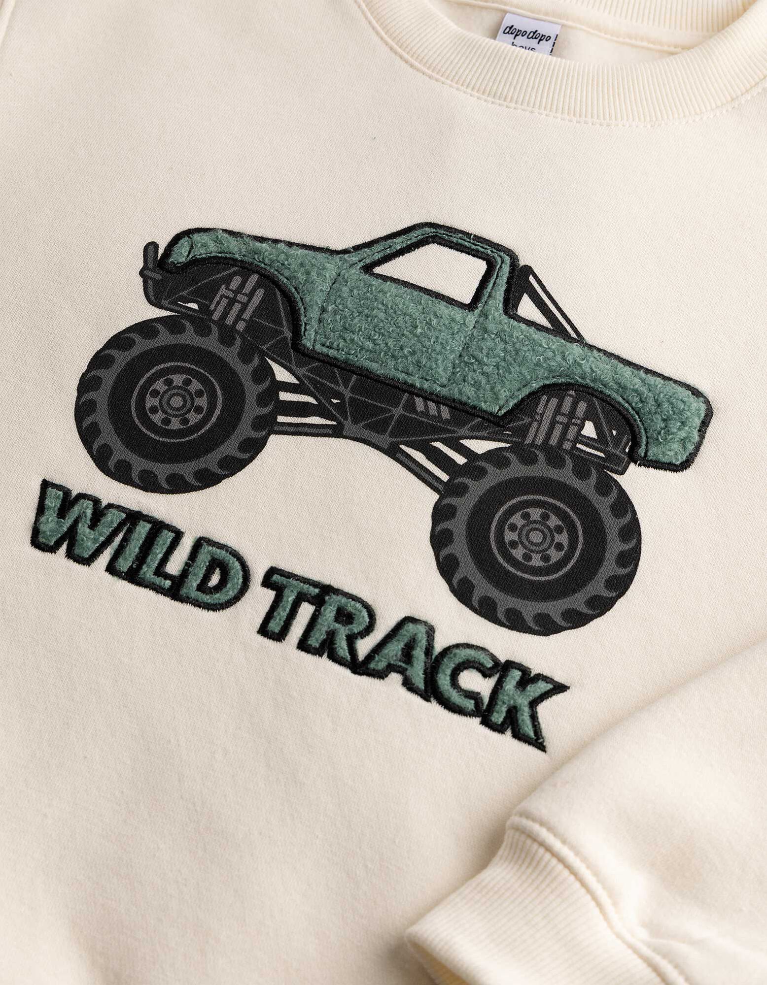 Sweatshirt - Print - Off-White