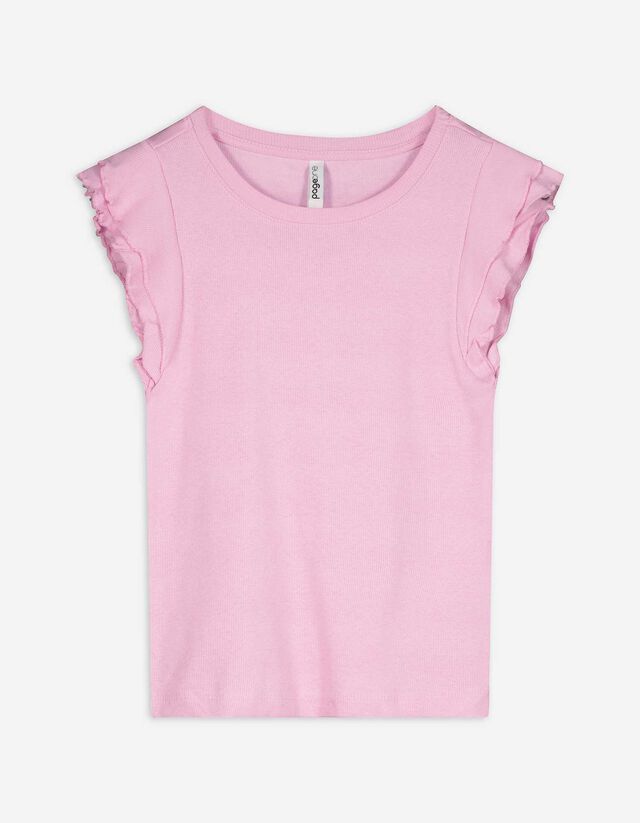 Top sans manches - Volants - Lilas