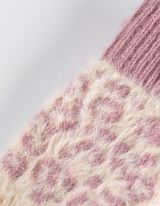 Guanti - Motivo animalier - bianco